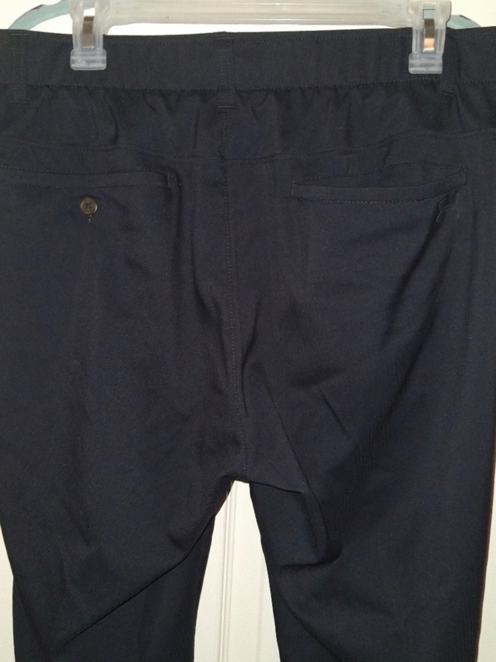 Black lightweight golf pants.